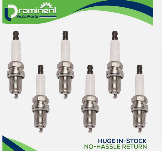 6 Iridium Spark Plugs for BMW Dodge Mercedes-Benz Mitsubishi Toyota 7092 BKR6EGP