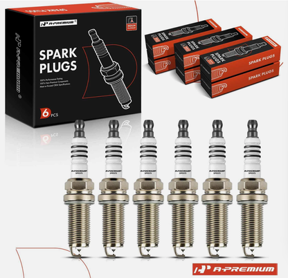 A-Premium 6x Iridium & Platinum Spark Plugs for Honda Accord 2008-2017 Ram 1500