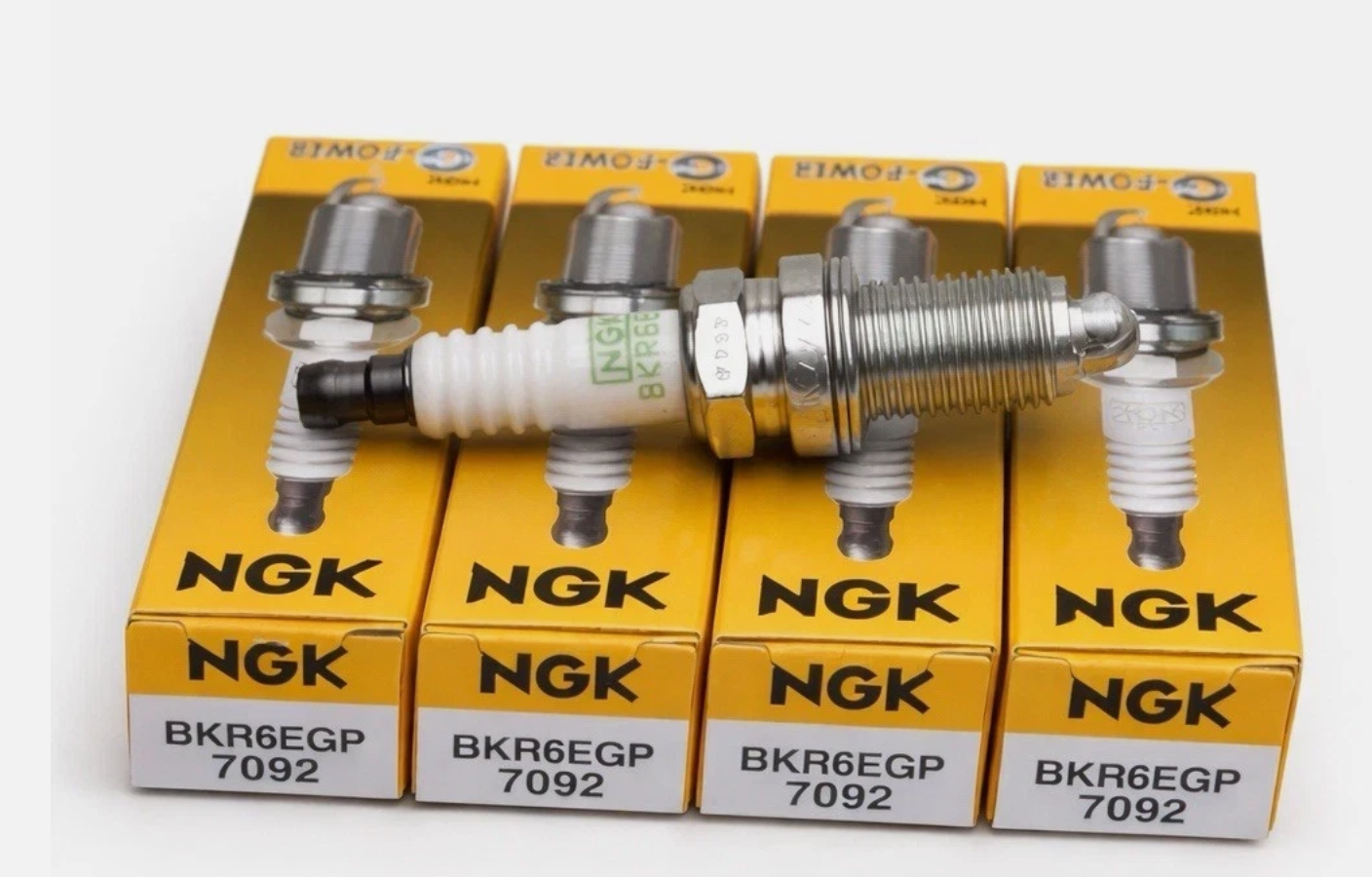 NGK 7092 G-Power Platinum Alloy Spark Plugs BKR6EGP - 4 PCS
