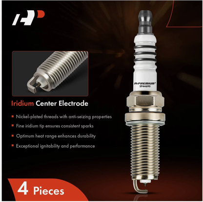 A-Premium 6x Iridium & Platinum Spark Plugs for Honda Accord 2008-2017 Ram 1500