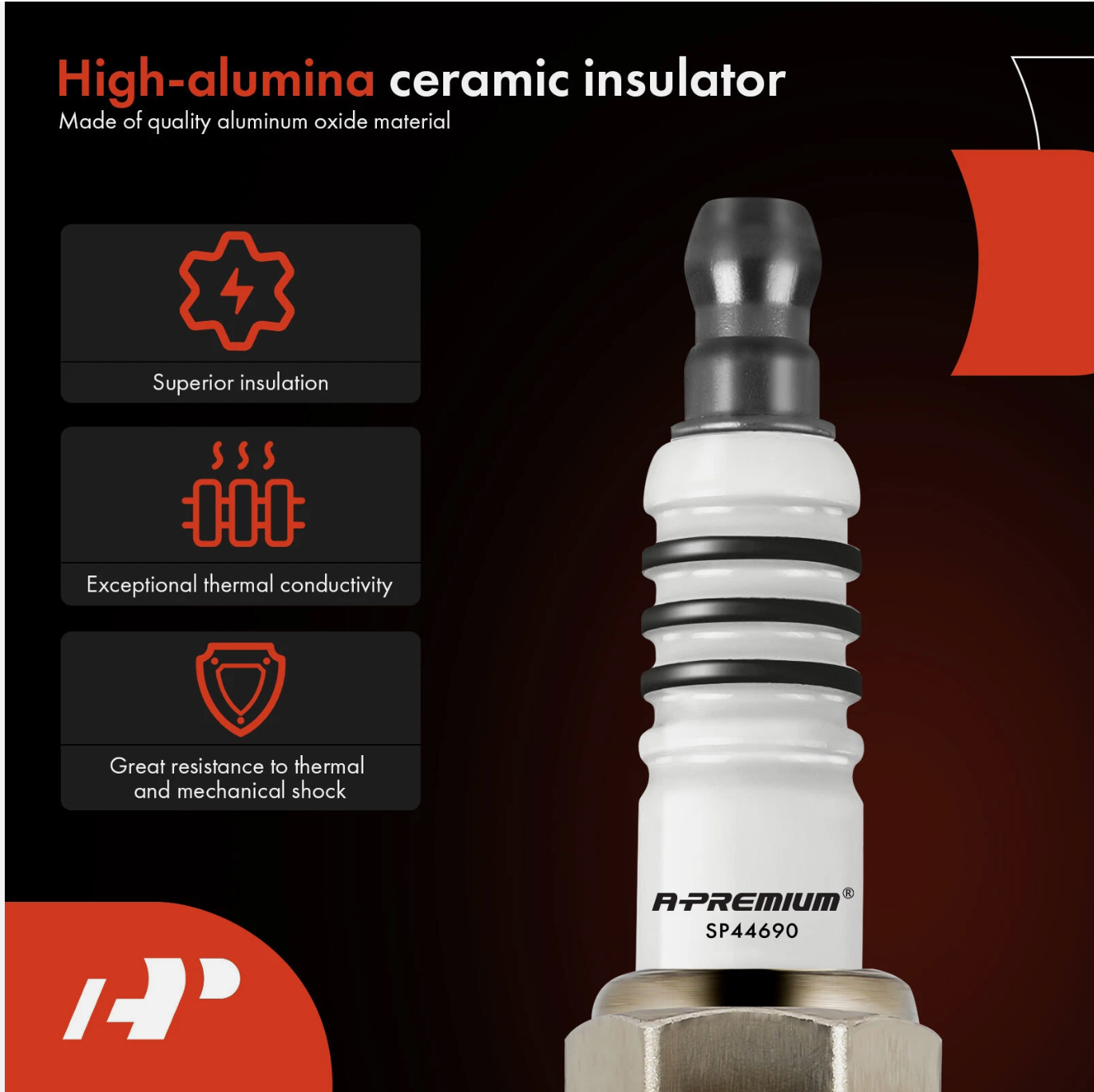 A-Premium 6x Iridium & Platinum Spark Plugs for Honda Accord 2008-2017 Ram 1500